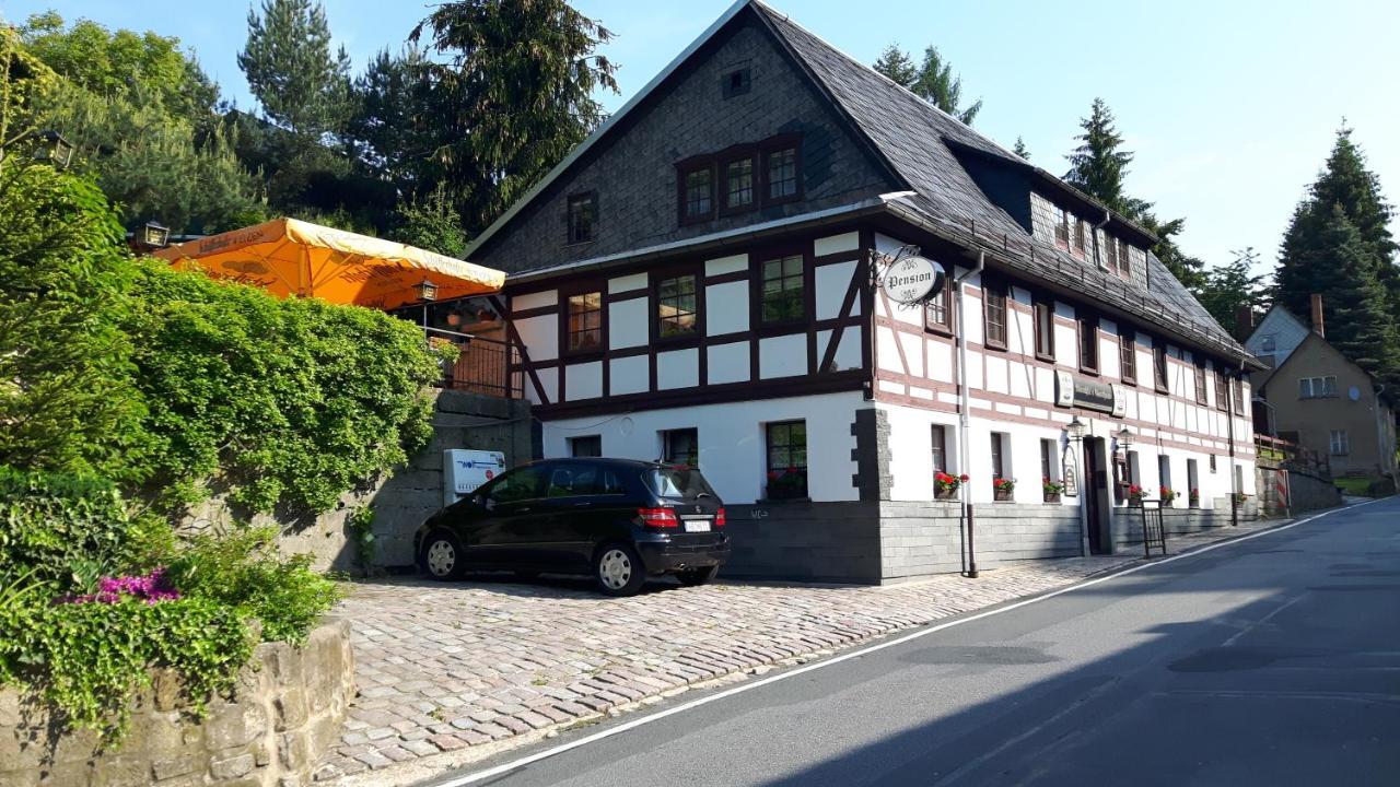 הונשטיין Meschkes Gasthaus Pension מראה חיצוני תמונה